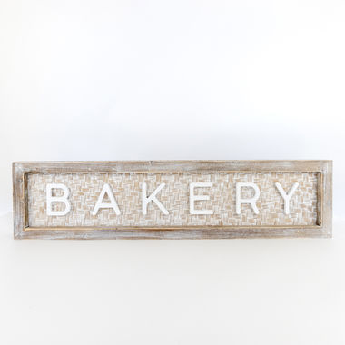 Click here to see Adams&Co 11232 11232 37x9x2 bmbo wd frmd sn (BAKERY) wh/bn/ntrl