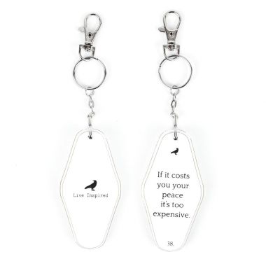 Click here to see Adams&Co 11307 11307 3.5x1.7x.5 rvs wd keychain (PEACE) whbk 
