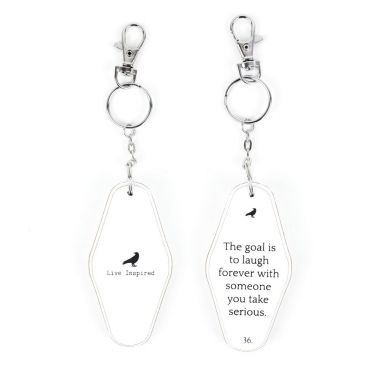 Click here to see Adams&Co 11305 11305 3.5x1.7x.5 rvs wd keychain (GOAL) white, black