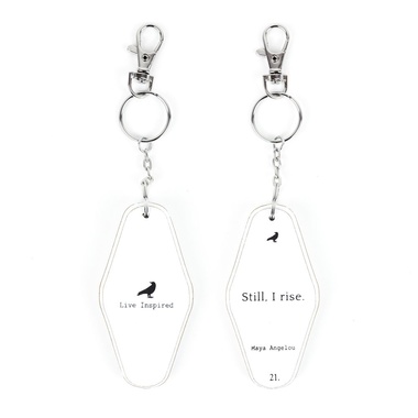 Click here to see Adams&Co 11290 11290 3.5x1.7x.5 rvs wd keychain (RISE) white, black