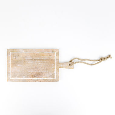 Click here to see Adams&Co 11368 11368 16x8x.75 mango chopping board, natural, white Mango Wood Collection