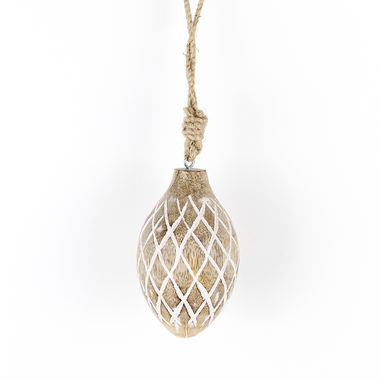 Click here to see Adams&Co 11385 11385 2x4x2.25 mango ornament (POTATO) natural, white Mango Wood Collection