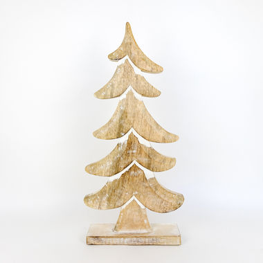 Click here to see Adams&Co 70916 70916 11x24x2.5 mango cutout on stand (TREE) natural, white Believe In Kindness Collection