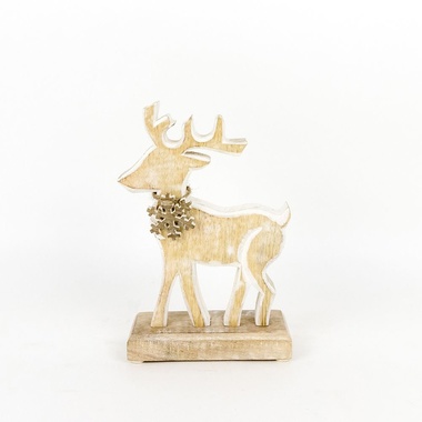 Click here to see Adams&Co 70814 70814 6x9x2.5 mango cutout on stand (DEER) natural, white