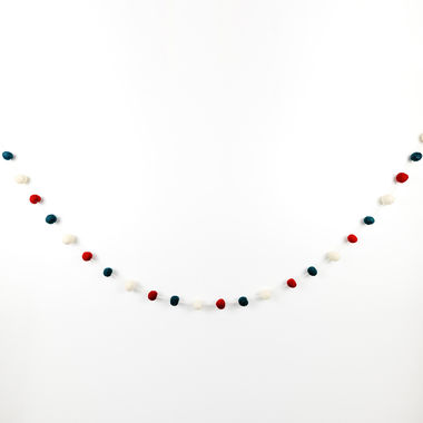 Click here to see Adams&Co 70803 70803 72x1.25 felt ball garland, multicolor Believe In Kindness Collection
