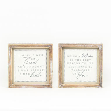 Click here to see Adams&Co 15697 15697 7x7x1.5 rvs wd frmd sn (TIREDCARE) white, grey, tan