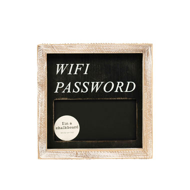 Click here to see Adams&Co 11483 11483 7x7x1.5 wd frmd sn (WIFI PASSWORD) black, white