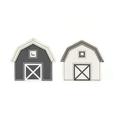 Click here to see Adams&Co 15668 15668 5.5x5x1.5 reversible chunky wd shp (BARN) wh/gy
