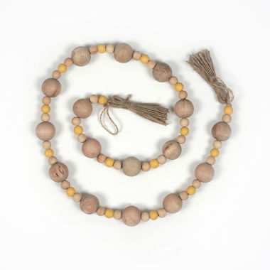 Click here to see Adams&Co 45127 45127 35x1x1 wood bead garland with tassels, multicolor Stars & Stripes Collection Collection