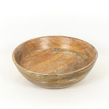 Click here to see Adams&Co 11498 11498 11x3x10.5 mango bowl, natural, white Mango Wood Collection