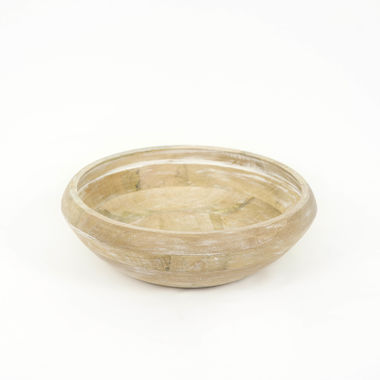 Click here to see Adams&Co 11518 11518 11x4x11 mango bowl, natural, white Mango Wood Collection