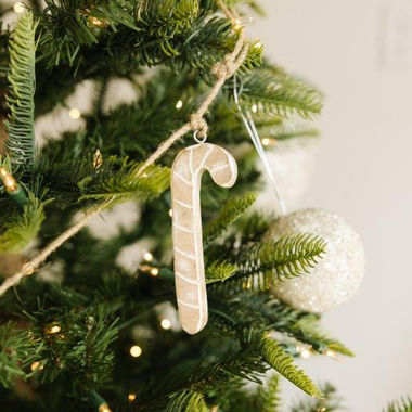 Click here to see Adams&Co 70972 70972 60x5x.75 mango garland (CANDY CANES) natural, white Mango Wood Collection