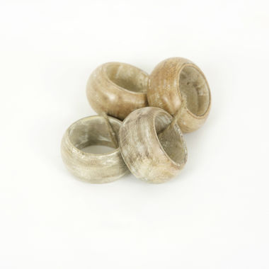 Click here to see Adams&Co 11553 11553 2x3x1.5 mango round napkin rings set of four, natural Mango Wood Collection