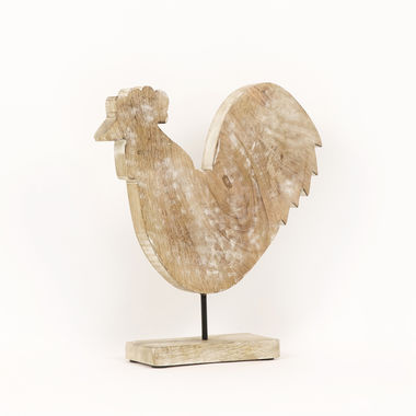 Click here to see Adams&Co 11558 11558 9x10x2.5 mngo wd shape on stnd (ROOSTER) ntrlwh  
