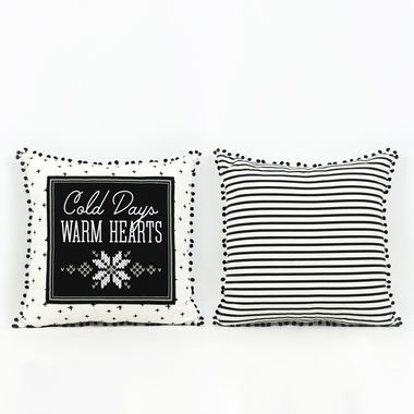 Click here to see Adams&Co 75497 75497 20x20 reversible linen pillow (COLD) multicolor Mid Century Christmas Collection