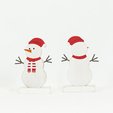 Click here to see Adams&Co 70988 70988 4x5x1 wood cutout on stand (SNOW WOMAN) multicolor Believe In Kindness Collection