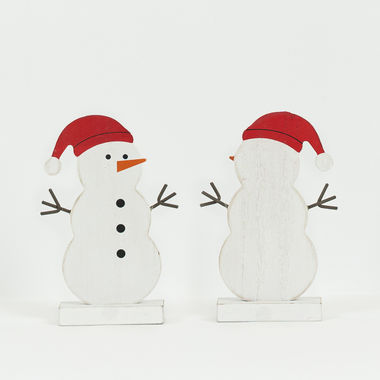 Click here to see Adams&Co 70987 70987 3.5x5x1 wd cutout on stnd (SNOWMAN) multi  