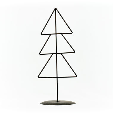 Click here to see Adams&Co 71040 71040 8x18 metal christmas tree on stand (TRIANGLE) black Believe In Kindness Collection