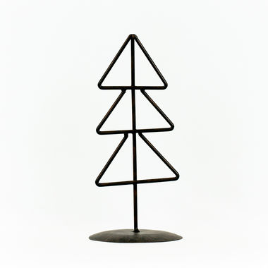 Click here to see Adams&Co 71041 71041 5x10 metal christmas tree on stand (TRIANGLE) black Believe In Kindness Collection
