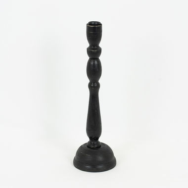 Click here to see Adams&Co 11610 11610 4.5x14.5x4.5 wood candle holder black  