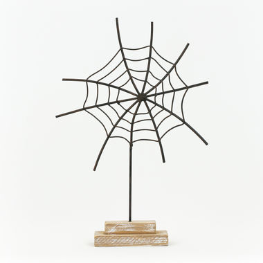 Click here to see Adams&Co 50396 50396 6.5x12x1.5 spider web on stand, black, natural 