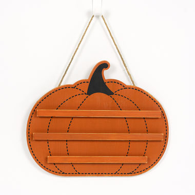 Click here to see Adams&Co 55246 55246 17x14x1.5 hang wood pumpkin (LETTERBOARD) orange, black Holidays At The Haunted Mansion Collection