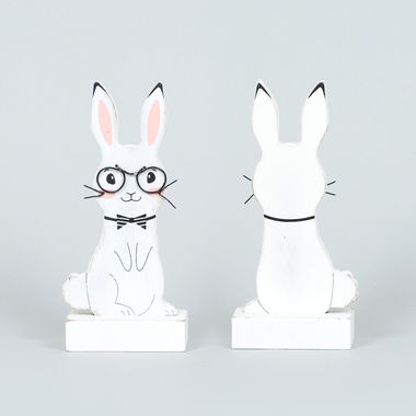 Click here to see Adams&Co 30259 30259 2.5x5x1 wood cutout on stand (BUNNY) wh/bk/pk
