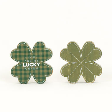Click here to see Adams&Co 25055 25055 4.25x4.25x1.5 chunky wd shp (LUCKY) gn/wh