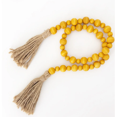 Click here to see Foundations Decor 68164-9 Foundations Decor 68164-9 Wood Beads - Touch of Yellow 