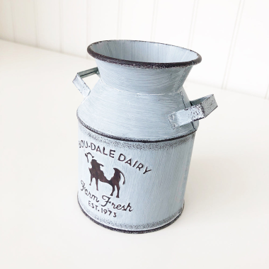 Click here to see Foundations Decor 68157-1 Foundations Decor 68157-1 Milk Can - Antique Metal 