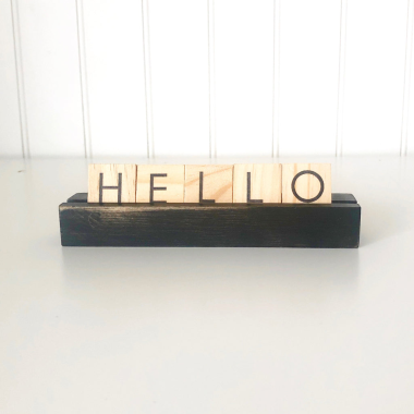 Click here to see Foundations Decor 68176-2 Foundations Decor 68176-2 Scrabble Tile Holders - Black 