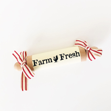 Click here to see Foundations Decor 68182-3 Foundations Decor 68182-3 Rolling Pin - Farm Fresh 