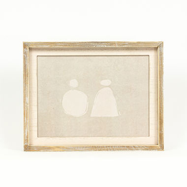 Click here to see Adams&Co 11688 11688 14x11x1.5 wood frame sign (W VASE) grey, cream Eunoia Collection