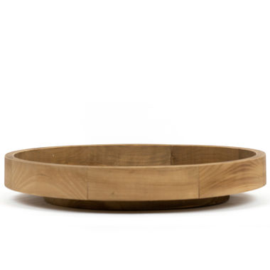 Click here to see Adams&Co 11696 11696 10x10x3 wood spin tray, natural Organization Collection