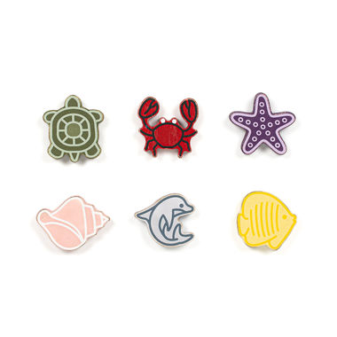 Click here to see Adams&Co 15737 15737 2x2x.25 wood shapes set of six (SEA CREATURES) multicolor Letterboard Collection