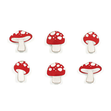 Click here to see Adams&Co 15731 15731 2x2x.25 wood shapes set of six (MUSHROOMS) multicolor Letterboard Collection