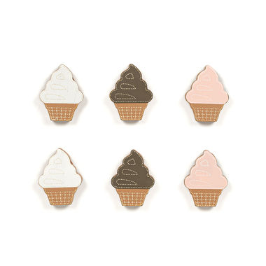 Click here to see Adams&Co 15725 15725 1x2x.25 wood shapes set of six (ICE CREAM) multicolor Letterboard Collection