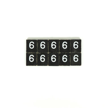 Click here to see Adams&Co 15759 15759 2x2x.25 wood letter tiles set of ten (6) black, white Letterboard Collection