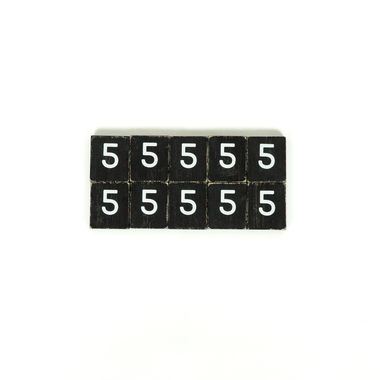 Click here to see Adams&Co 15758 15758 2x2x.25 wood letter tiles set of ten (5) black, white Letterboard Collection