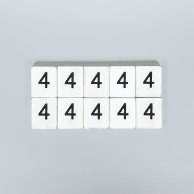 Click here to see Adams&Co 15747 15747 2x2x.25 wood letter tiles set of ten (4) white, black Letterboard Collection