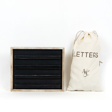 Click here to see Adams&Co 15742 15742 15x13x1.5 Letterboard Kit, natural, black Letterboard Collection