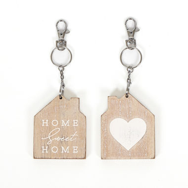 Click here to see Adams&Co 15807 15807 2.25x2.75x.25 rvs wd keychain (HOME) natural, white