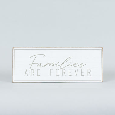 Click here to see Adams&Co 15773 15773 10x4x1.5 wood brick (FAMILIES) white, grey Forever In Our Hearts Collection