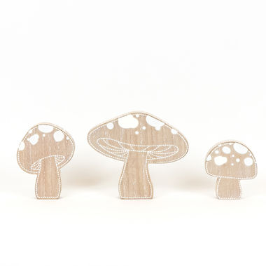 Click here to see Adams&Co 45144 45144 7x6x1 reversible chunky wood shape s/3 (MUSHROOMS) ntrl/wh