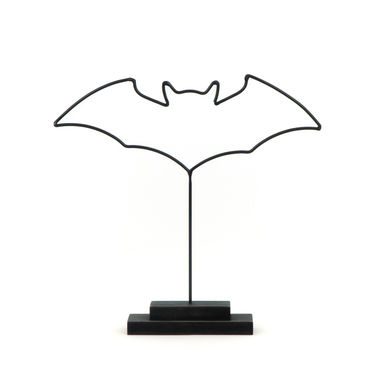 Click here to see Adams&Co 50424 50424 12x11x5 metal cutout on stand (BAT) black The Adams Family Collection