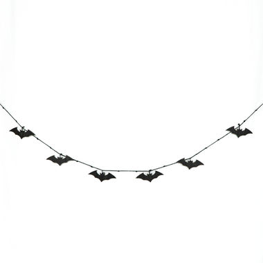 Click here to see Adams&Co 50416 50416 64x4x.15 wood swag (BATS) black The Adams Family Collection