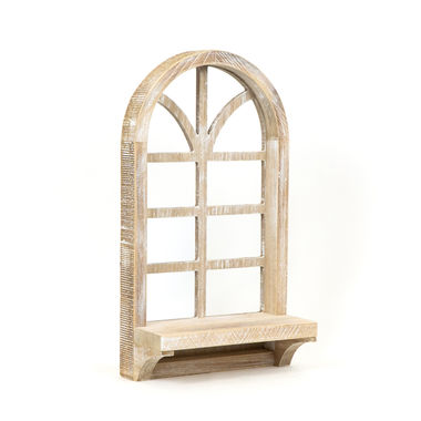 Click here to see Adams&Co 15819 15819 10x17x4.25 wood frame with shelf (WINDOW) natural Accessories Collection