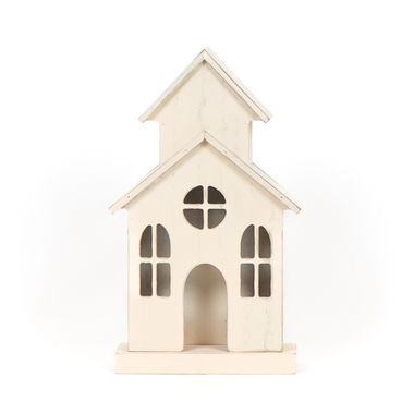 Click here to see Adams&Co 71188 71188 6x10x2 cutout house (CHURCH) white Feeling Frosty Collection
