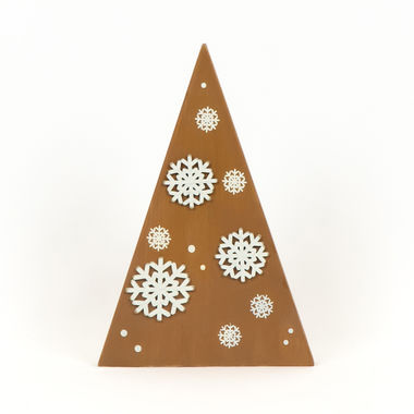 Click here to see Adams&Co 71167 71167 8x12x1 reversible chunky wood tree (SNOWFLAKE) white, brown Feeling Frosty Collection