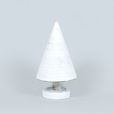 Click here to see Adams&Co 71132 71132 5x9x4.5 wood cutout on stand (CHRISTMAS TREE) white Winter Wishes Collection